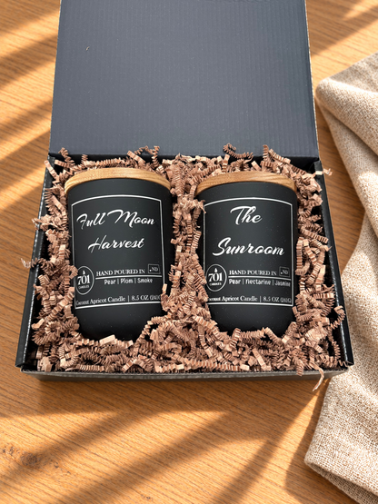 The Double Pour gift box with two 701 Candles